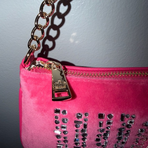 Juicy Couture Pink Jeweled Shoulder Bag - Picture 5 of 8
